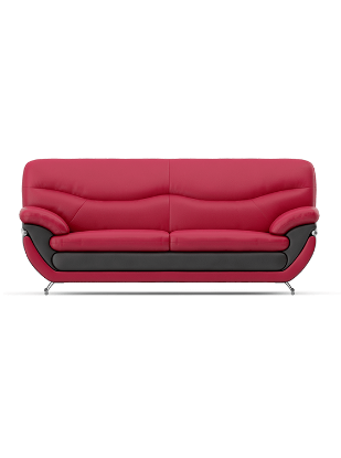 Picture of Modern Pink & Black Sofa