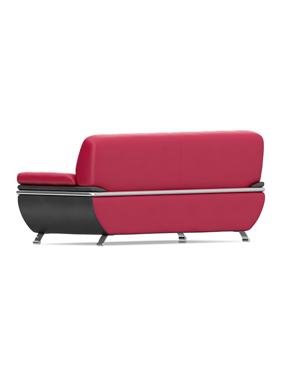 Picture of Modern Pink & Black Sofa