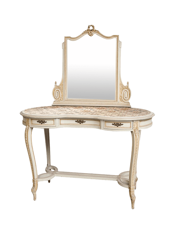 Picture of White & Gold Royal Look Vanity