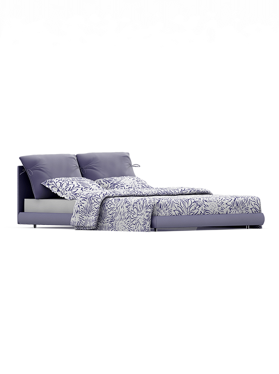 Picture of lavender color queen size bed for Princess