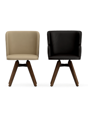 Picture of Beige & Black kitchen chair set of 2