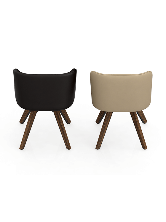 Picture of Beige & Black kitchen chair set of 2