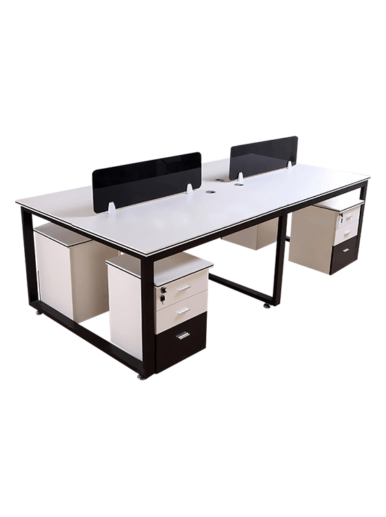 Picture of Steel office desk with locker