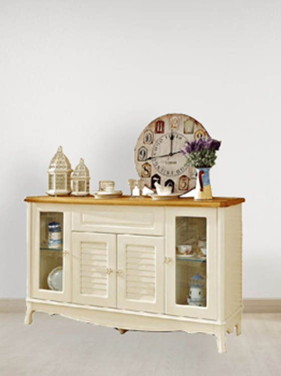 Picture of Brown & White Vintage kitchen storage