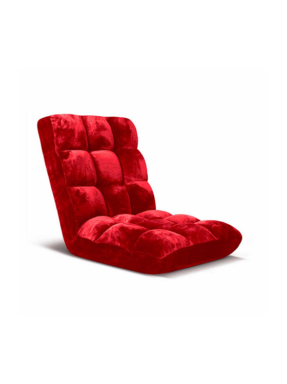 Picture of Floor Recliner Folding Lounge Sofa Futon Couch Chair Cushion Red