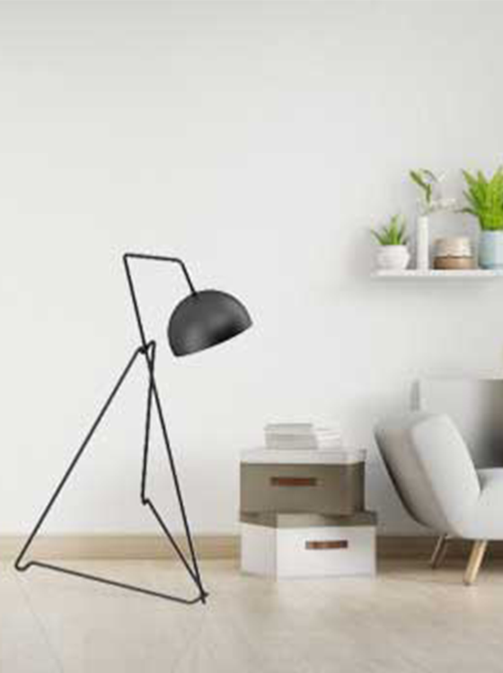 Picture of Steel Black Round Lamp